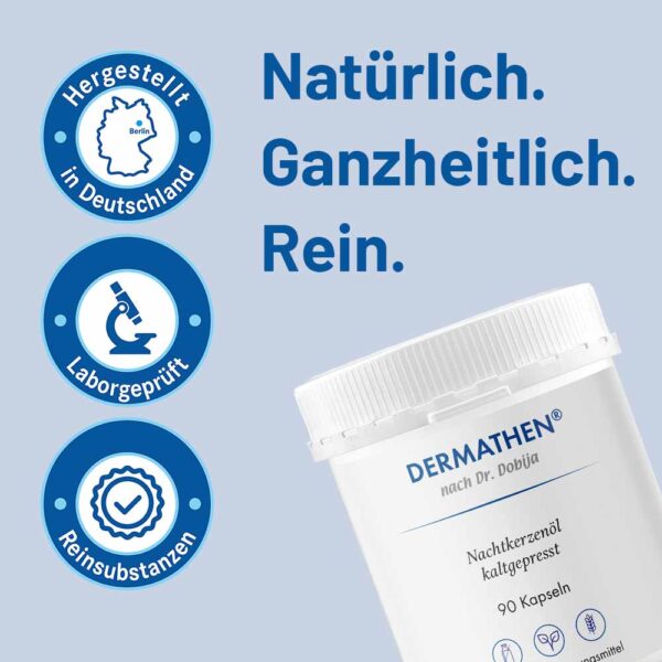 DERMATHEN NACHTKERZENÖL Kapseln – Bild 3